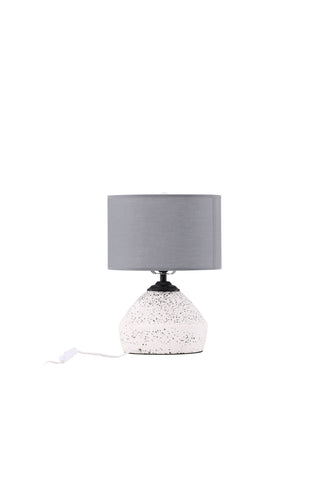 Venture Home Sisteron Bordslampa - Vit / Mörkgrå Tyg