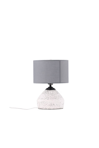 Venture Home Sisteron Bordslampa - Vit / Mörkgrå Tyg