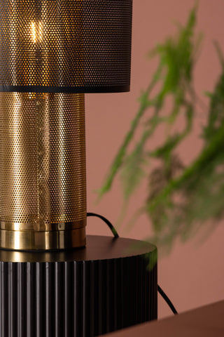 Venture Home Gap Bordslampa - Guld / Svart metall