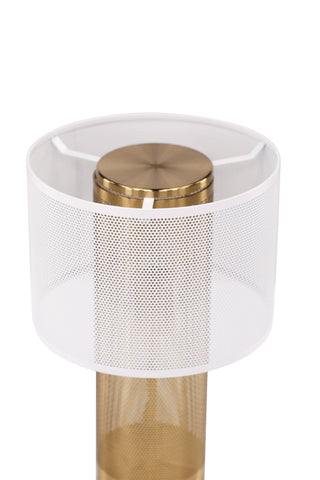 Venture Home Gap Bordslampa - Guld / Vit metall