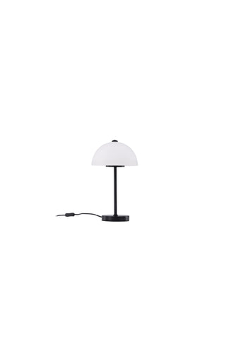 Venture Home Ferrand Bordslampa - Svart / Vit glas