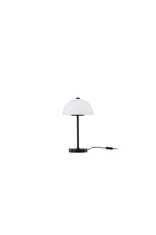 Venture Home Ferrand Bordslampa - Svart / Vit glas