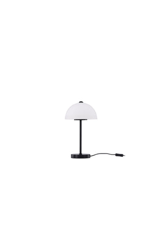 Venture Home Ferrand Bordslampa - Svart / Vit glas