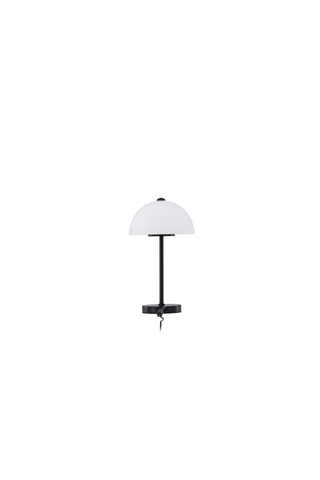 Venture Home Ferrand Bordslampa - Svart / Vit glas