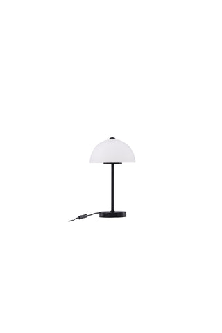 Venture Home Ferrand Bordslampa - Svart / Vit glas
