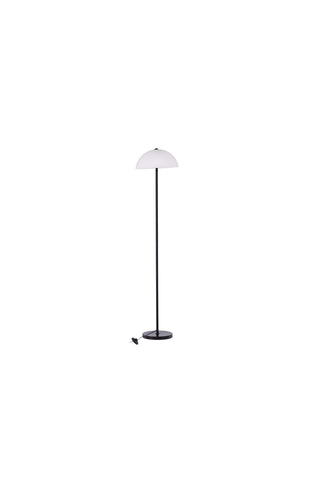 Venture Home Ferrand Golvlampa - Svart / Vit glas
