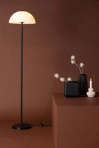 Venture Home Ferrand Golvlampa - Svart / Vit glas