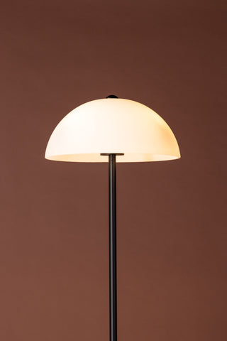Venture Home Ferrand Golvlampa - Svart / Vit glas