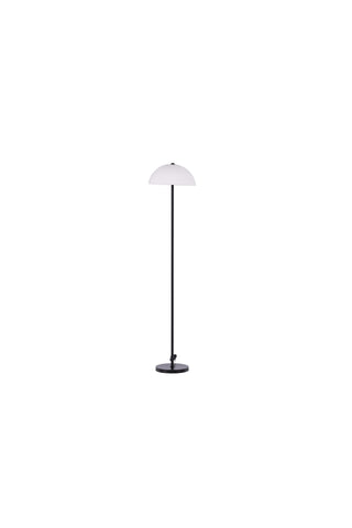 Venture Home Ferrand Golvlampa - Svart / Vit glas