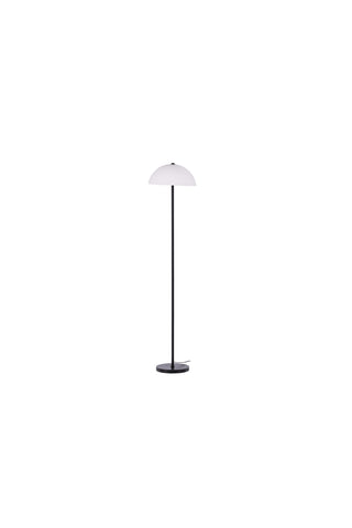 Venture Home Ferrand Golvlampa - Svart / Vit glas