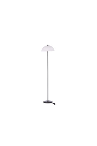 Venture Home Ferrand Golvlampa - Svart / Vit glas