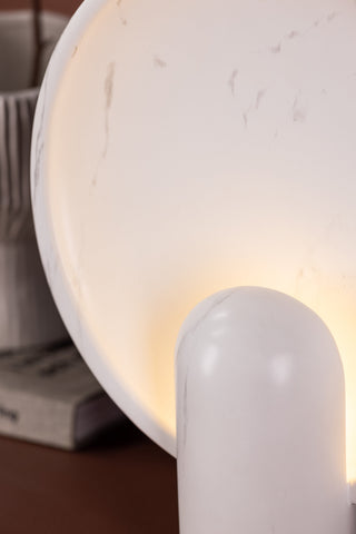 Venture Home Angers Bordslampa - Ljusgrå / Ljusgrå marmor