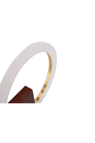 Venture Home Brive Bordslampa - Mörk valnöt/Mocca / Vit akryl