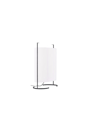 Venture Home Rennes - Stor golvlampa - Svart / Vit tyg