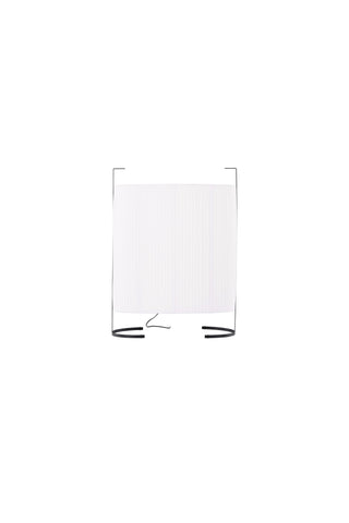 Venture Home Rennes - Stor golvlampa - Svart / Vit tyg