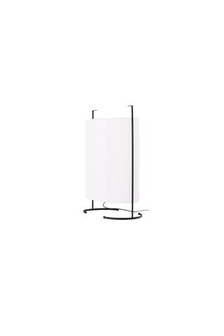 Venture Home Rennes - Stor golvlampa - Svart / Vit tyg