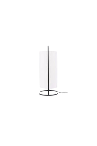 Venture Home Rennes - Stor golvlampa - Svart / Vit tyg