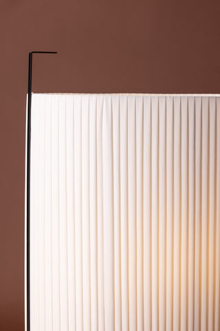 Venture Home Rennes - Stor golvlampa - Svart / Vit tyg