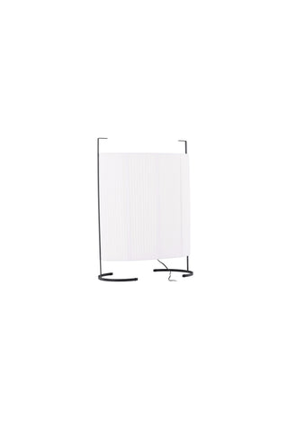 Venture Home Rennes - Stor golvlampa - Svart / Vit tyg