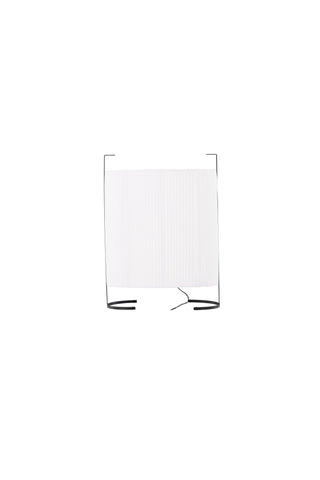 Venture Home Rennes - Stor golvlampa - Svart / Vit tyg