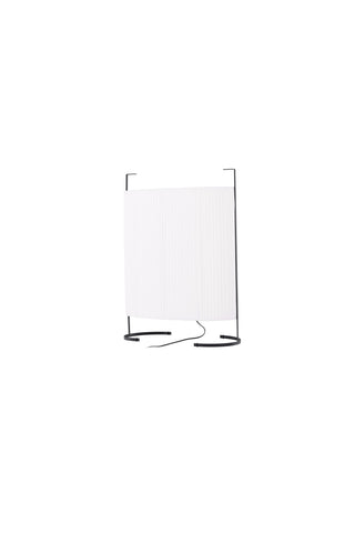 Venture Home Rennes - Stor golvlampa - Svart / Vit tyg