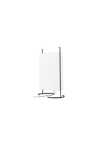 Venture Home Rennes - Stor golvlampa - Svart / Vit tyg