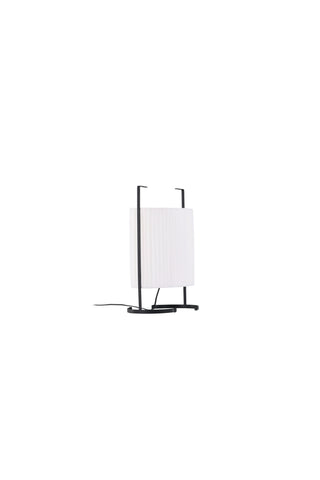 Venture Home Rennes - Liten golvlampa - Svart / Vit tyg