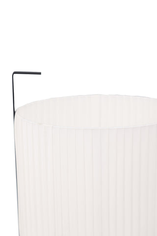 Venture Home Rennes - Liten golvlampa - Svart / Vit tyg