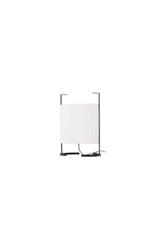 Venture Home Rennes - Liten golvlampa - Svart / Vit tyg