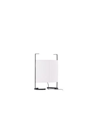 Venture Home Rennes - Liten golvlampa - Svart / Vit tyg