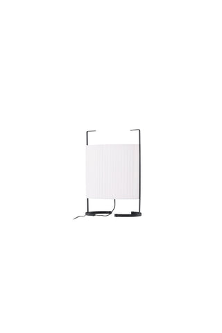 Venture Home Rennes - Liten golvlampa - Svart / Vit tyg