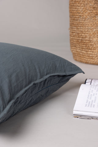 Venture Home Ronja Kuddfodral tvättad bomull - Dusty Blue 45x45