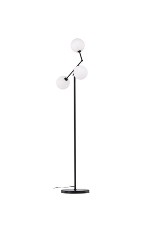Venture Home Marsan Golvlampa - Svart / Vit glas