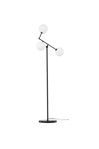 Venture Home Marsan Golvlampa - Svart / Vit glas