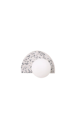 Venture Home Abbeville Vägglampa - Vit / Vit glas