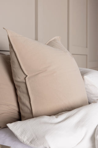 Venture Home Ronja Kuddfodral tvättad bomull - Beige 60x60