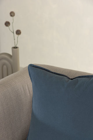 Venture Home Ronja Kuddfodral tvättad bomull - Dusty Blue 60x60