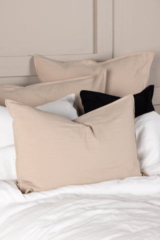 Venture Home Ronja Kuddfodral tvättad bomull - Beige / 40x60