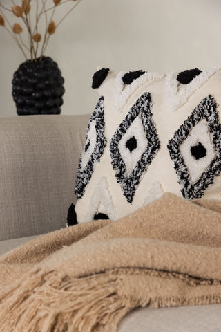 Venture Home Melissa Kuddfodral Polycotton - Svart/Vit / 45x45