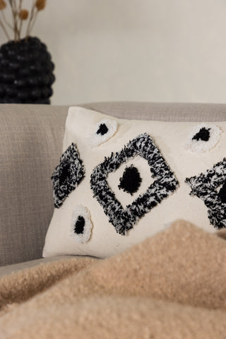 Venture Home Melissa Kuddfodral Polycotton - Svart/Vit / 30x50