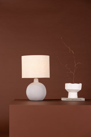 Venture Home Torcello Bordslampa - Grå / Beige linne