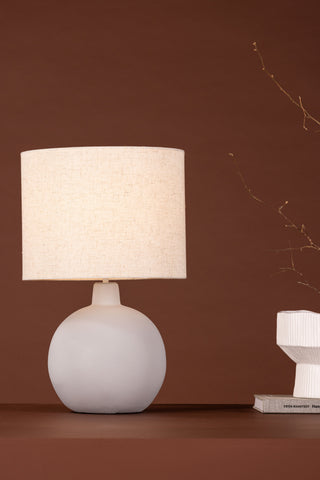 Venture Home Torcello Bordslampa - Grå / Beige linne