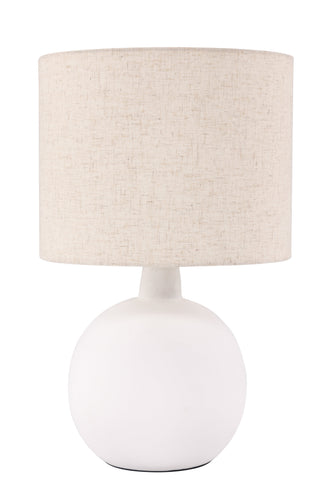 Venture Home Torcello Bordslampa - Vit / Beige linne
