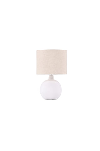 Venture Home Torcello Bordslampa - Vit / Beige linne