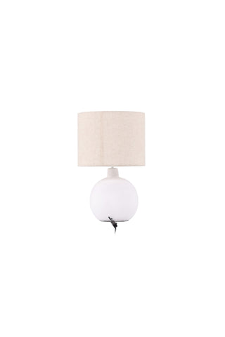 Venture Home Torcello Bordslampa - Vit / Beige linne