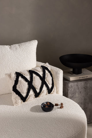 Venture Home Emelie Kuddfodral Polycotton - Svart/Vit / 30x50