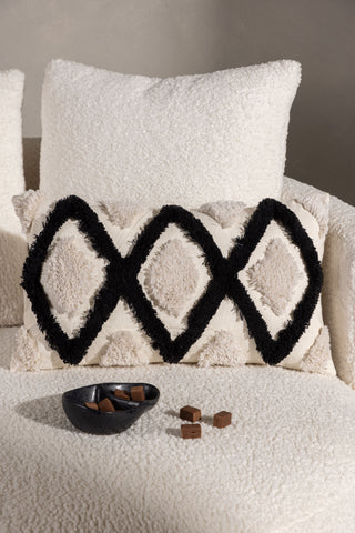 Venture Home Emelie Kuddfodral Polycotton - Svart/Vit / 30x50