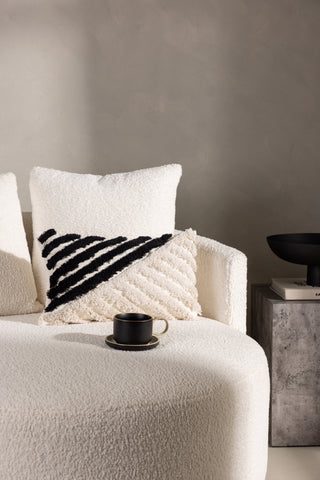 Venture Home Zara Kuddfodral Polycotton - Svart/Vit / 30x50