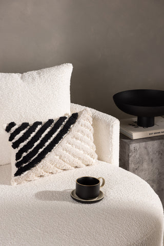Venture Home Zara Kuddfodral Polycotton - Svart/Vit / 30x50