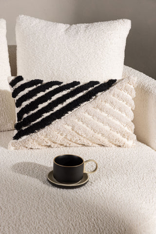 Venture Home Zara Kuddfodral Polycotton - Svart/Vit / 30x50